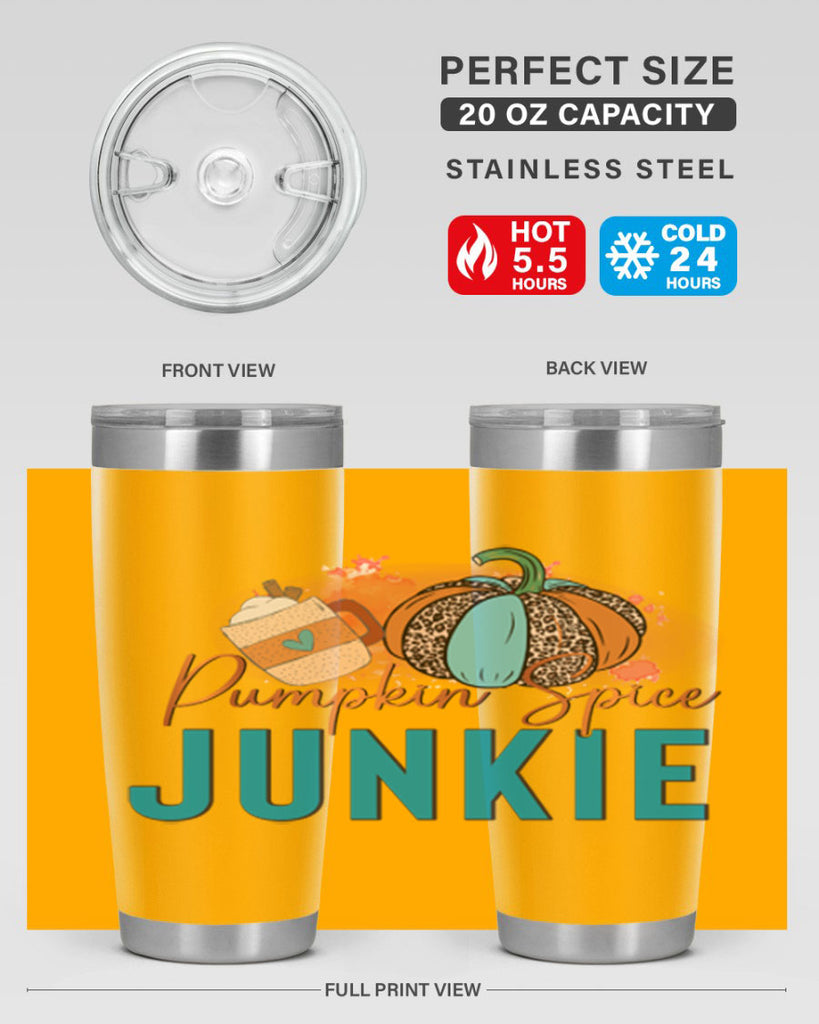 Pumpkin Spice Junkie 550#- fall- Tumbler