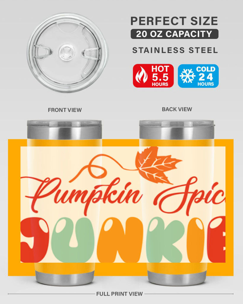 PumpkinSpiceJunkiedesign 569#- fall- Tumbler