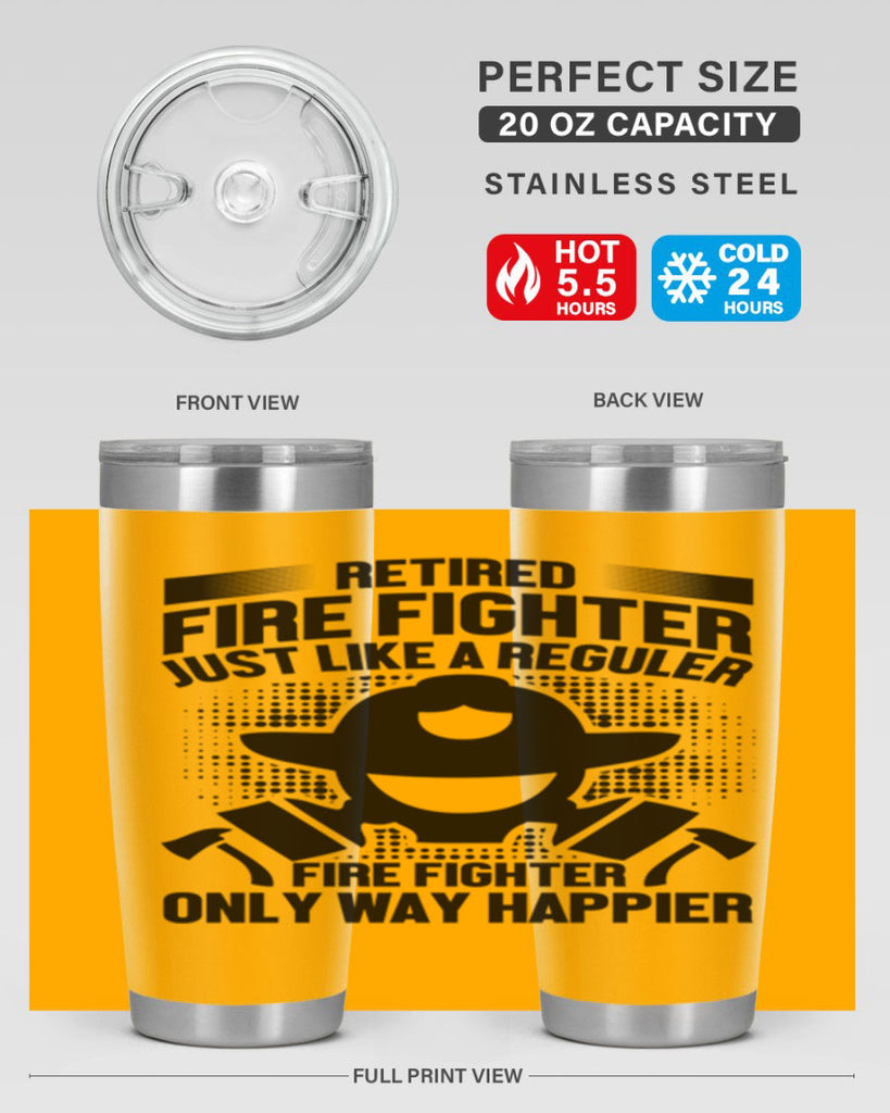 Retired fire Style 40#- fire fighter- tumbler