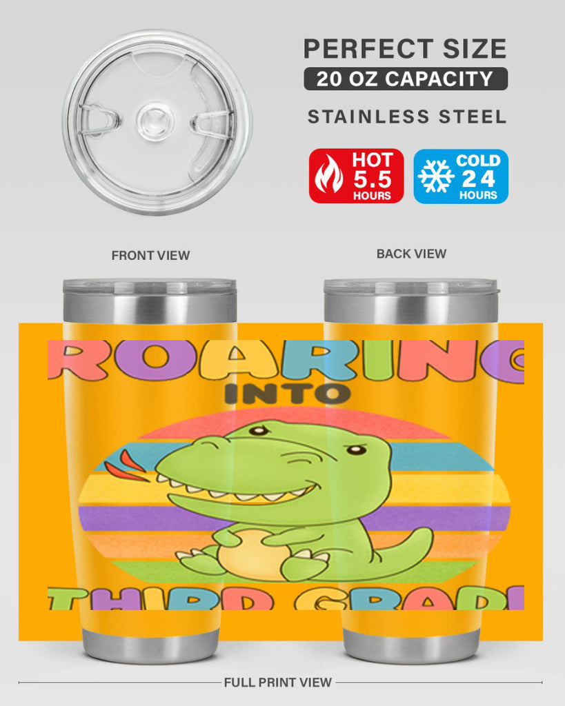 Roaring to 3rd Grade Trex 23#- 3rd grade- Tumbler