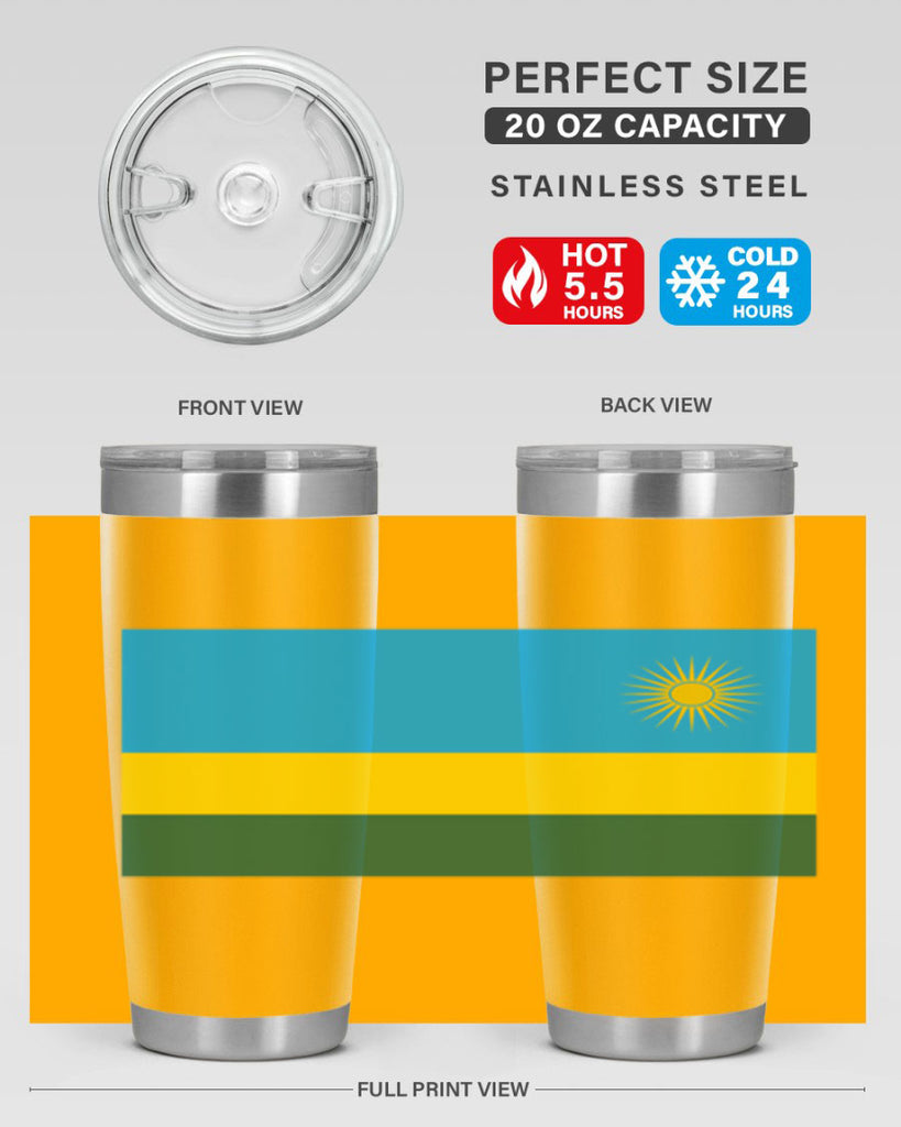 Rwanda 53#- world flags- Tumbler