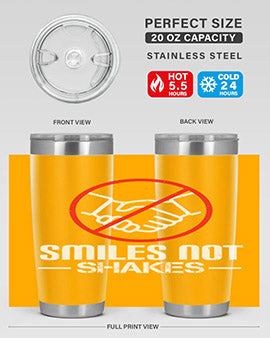 SMILES NOT SHAKES Style 23#- corona virus- Cotton Tank