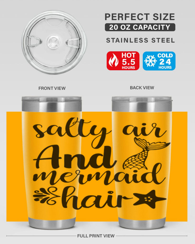 Salty air and mermaid hair 568#- mermaid- Tumbler