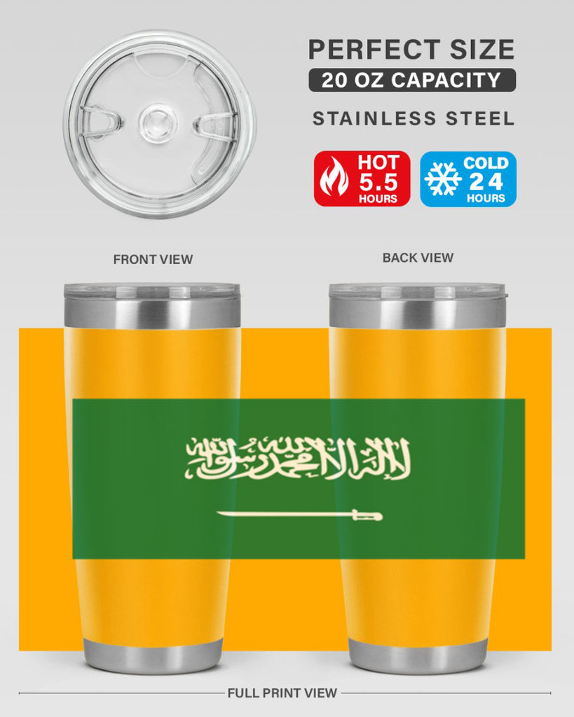 Saudi Arabia 46#- world flags- Tumbler
