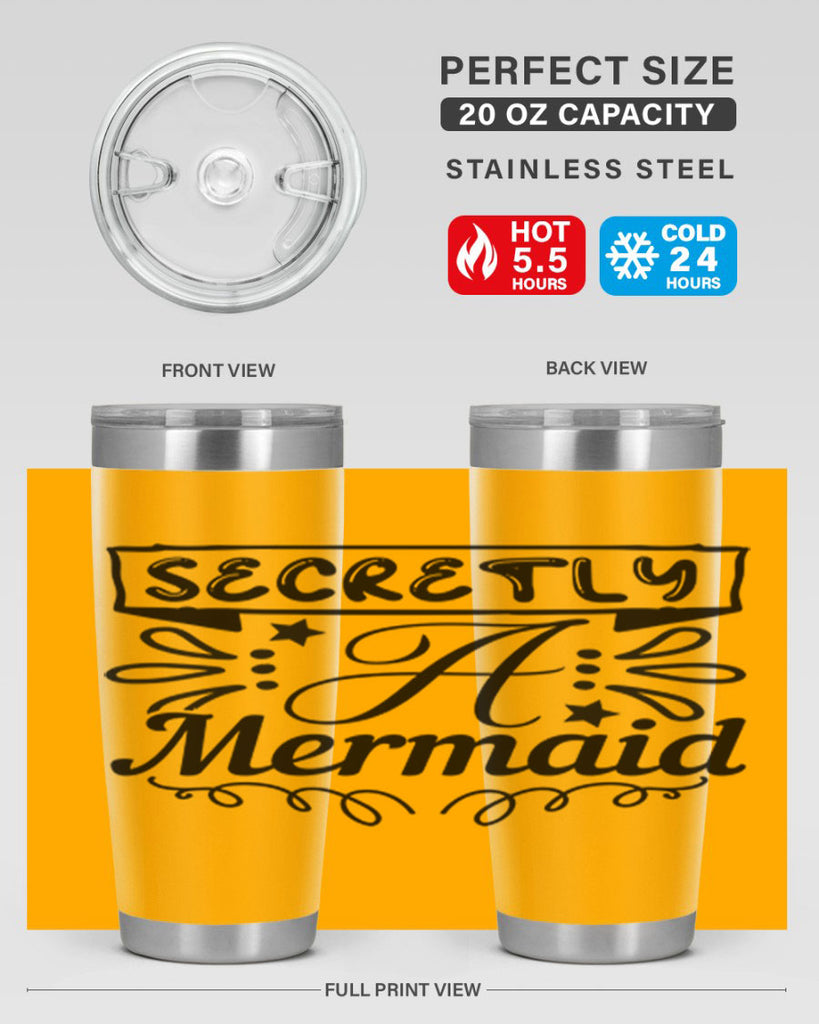 Secretly a mermaid 579#- mermaid- Tumbler