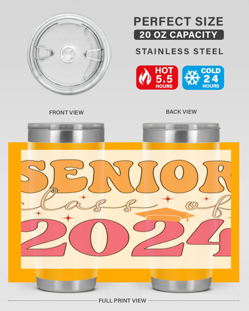 Senior class of 2024 19#- 12th grade- Tumbler