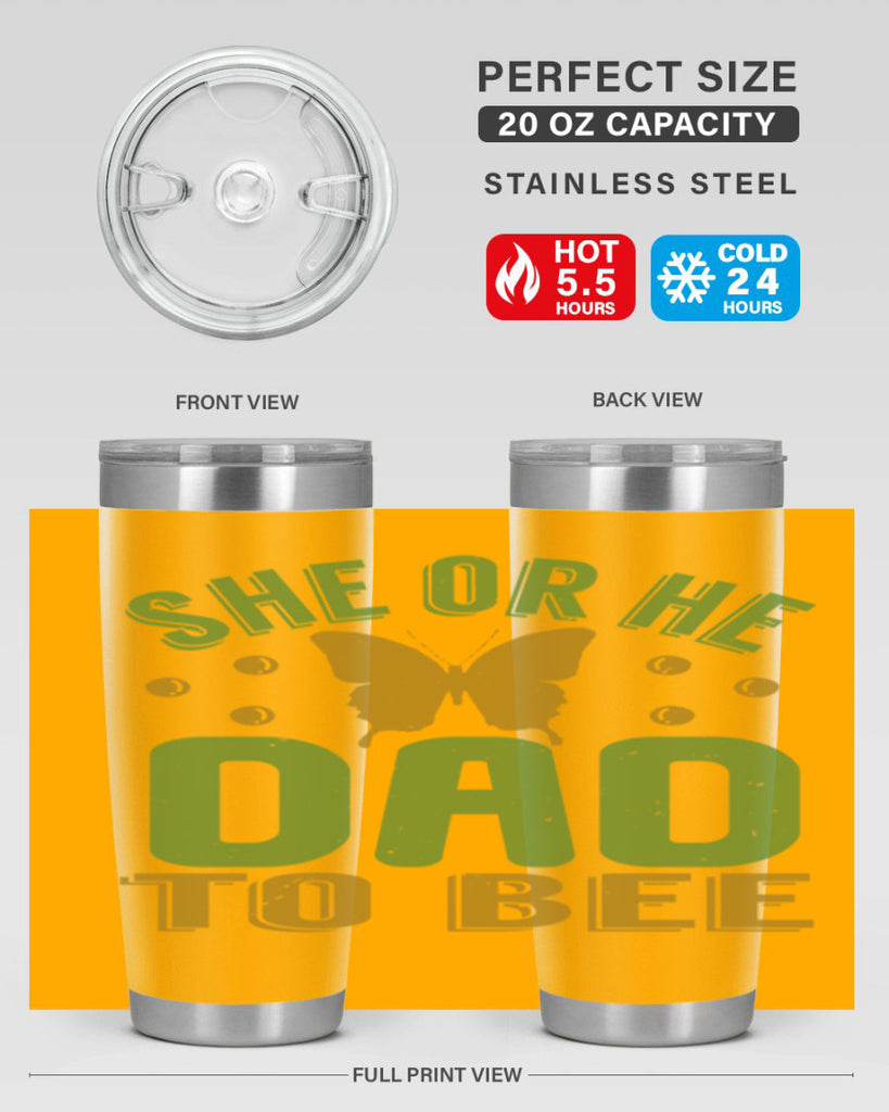 She or He Dad to bee Style 172#- baby- tumbler