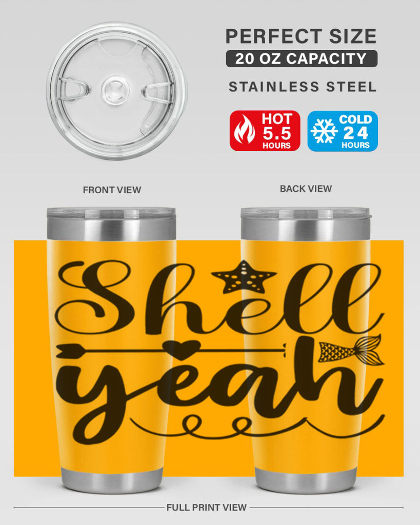 Shell Yeah 593#- mermaid- Tumbler