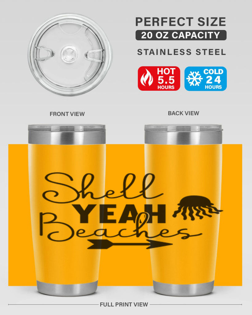 Shell Yeah Beaches 588#- mermaid- Tumbler