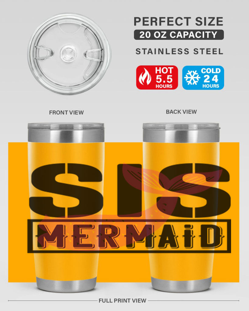 Sis mermaid 599#- mermaid- Tumbler