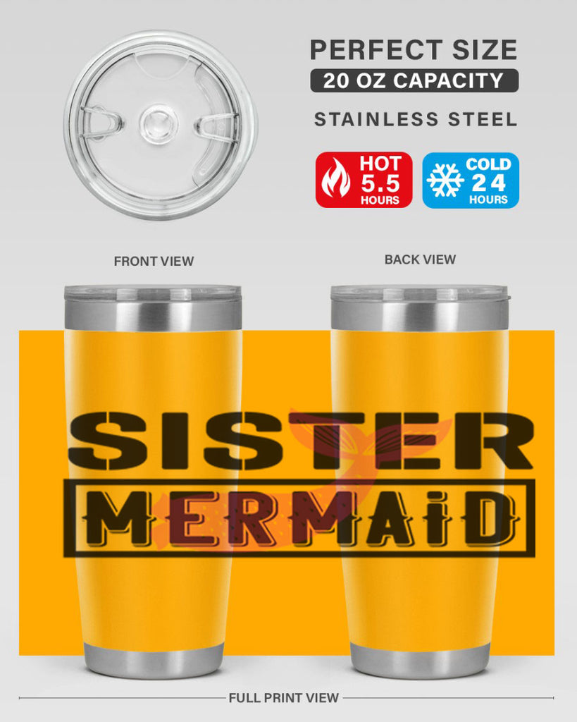 Sister mermaid 600#- mermaid- Tumbler