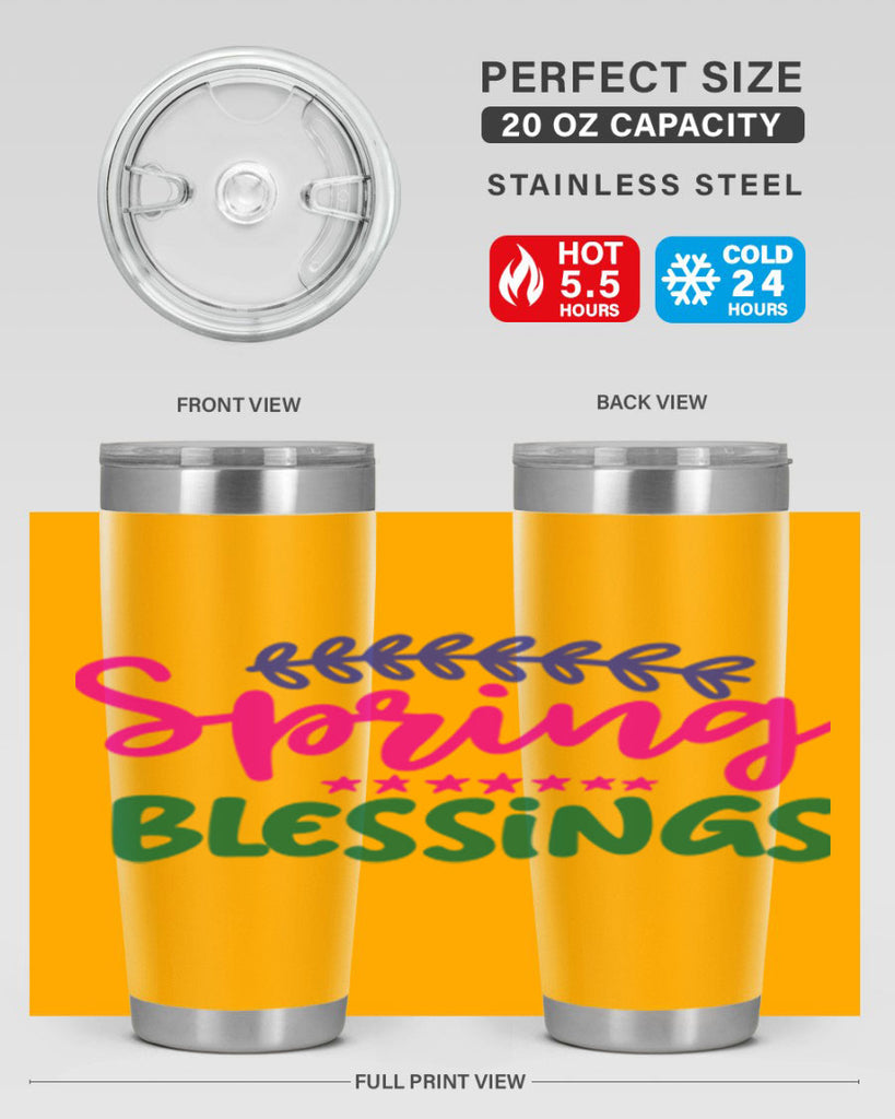 Spring Blessings 419#- spring- Tumbler