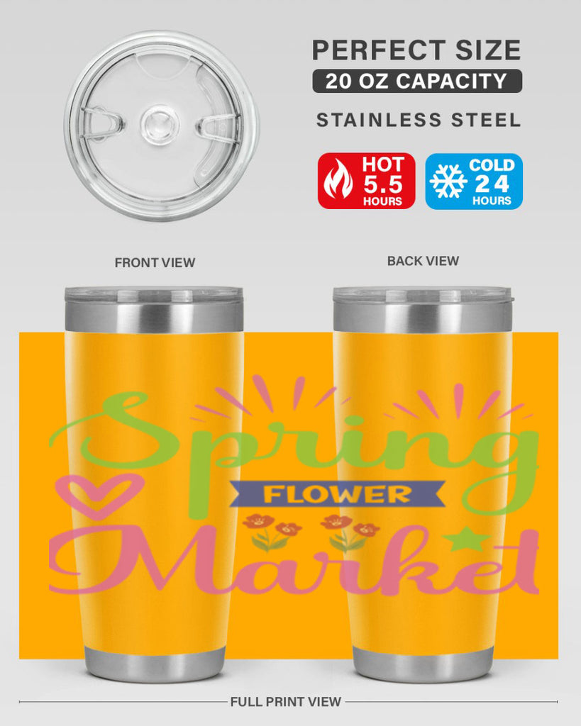 Spring Flower Market  487#- spring- Tumbler