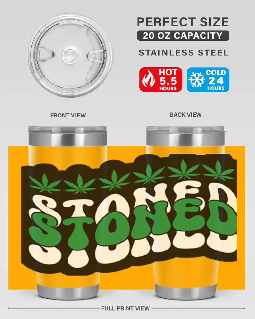 Stoned 255#- marijuana- Tumbler