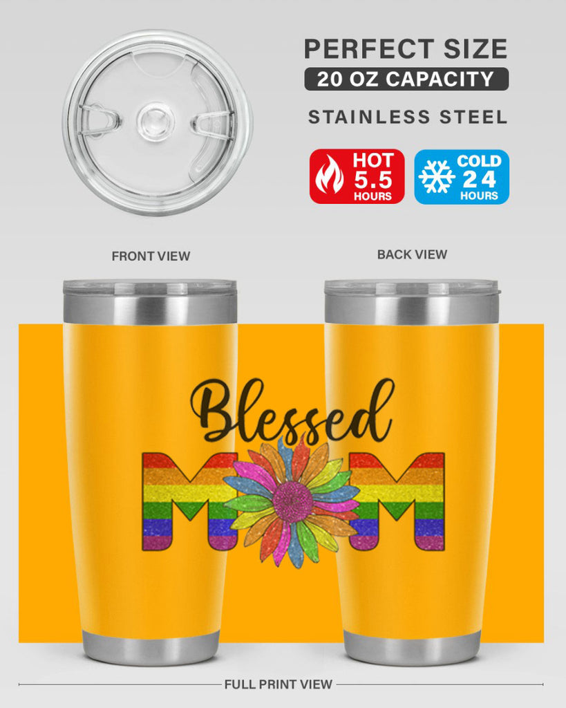 Sunflower Lgbt Blessed Mom  51#- lgbt- Tumbler