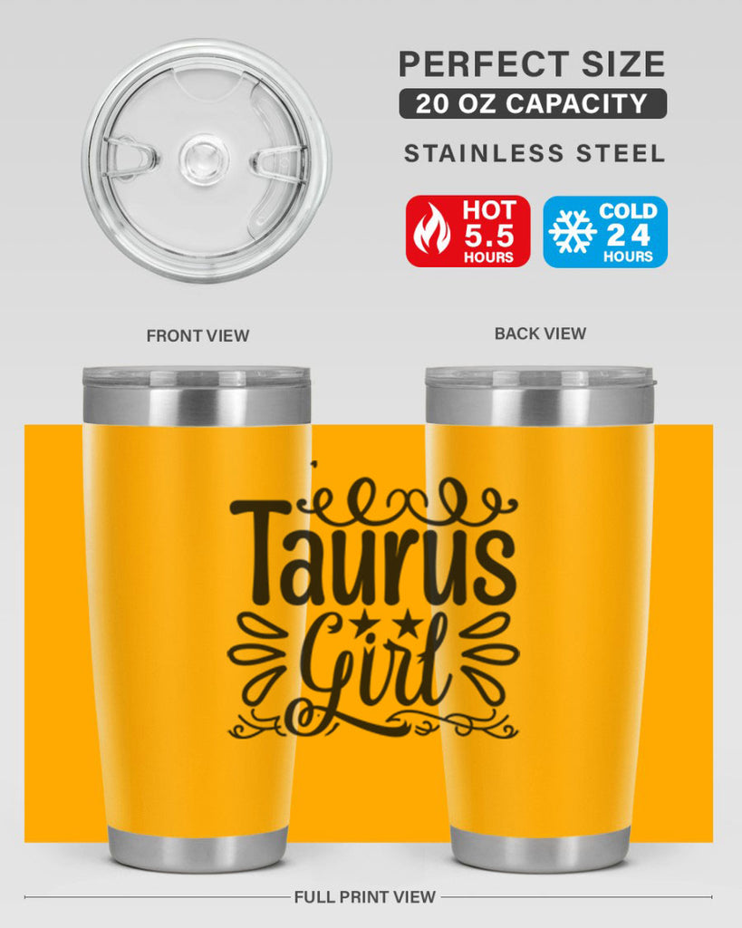 Taurus girl 497#- zodiac- Tumbler