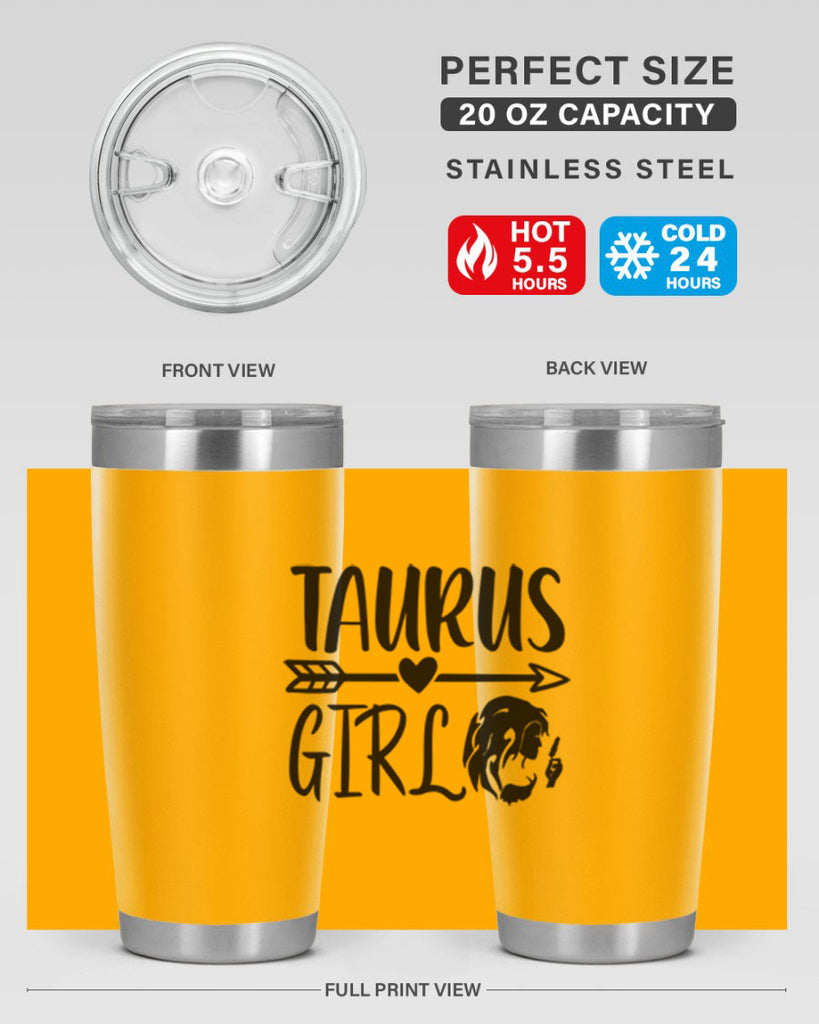 Taurus girl 498#- zodiac- Tumbler