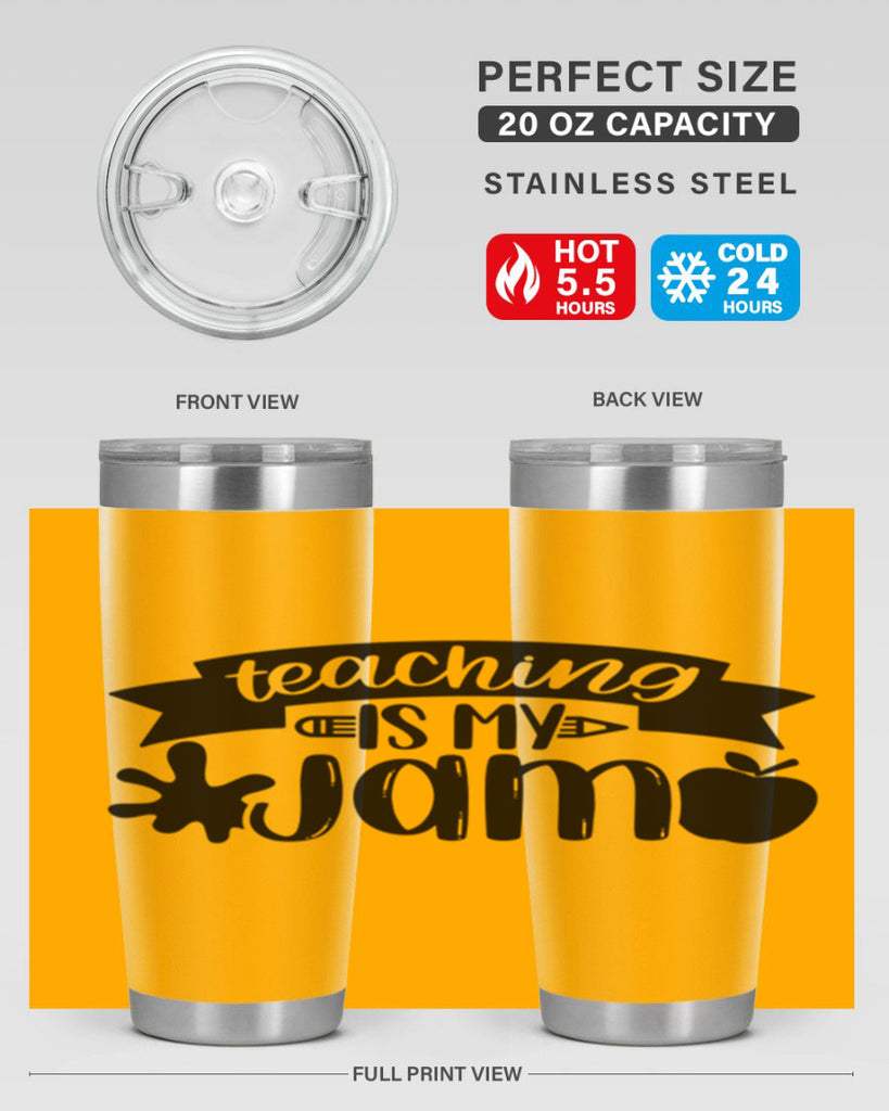 Teaching Is My Jam Style 40#- teacher- tumbler