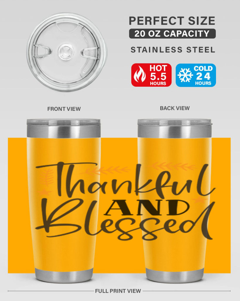 Thankfulandblessed 608#- fall- Tumbler