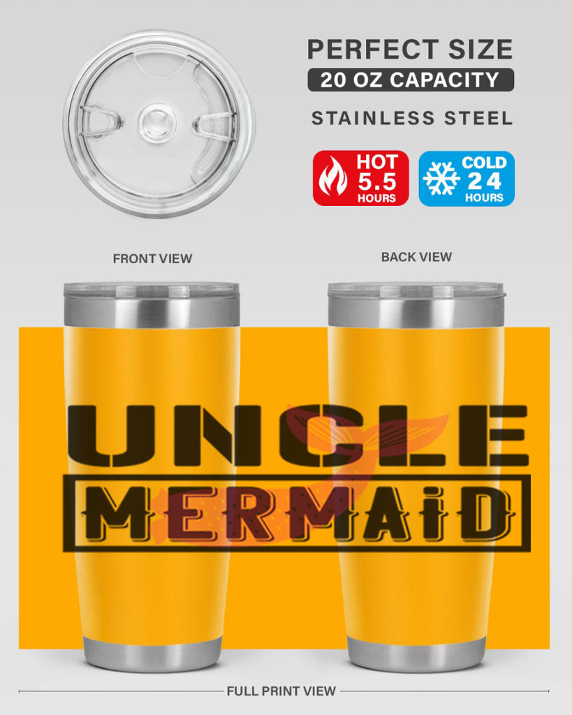 Uncle mermaid 634#- mermaid- Tumbler