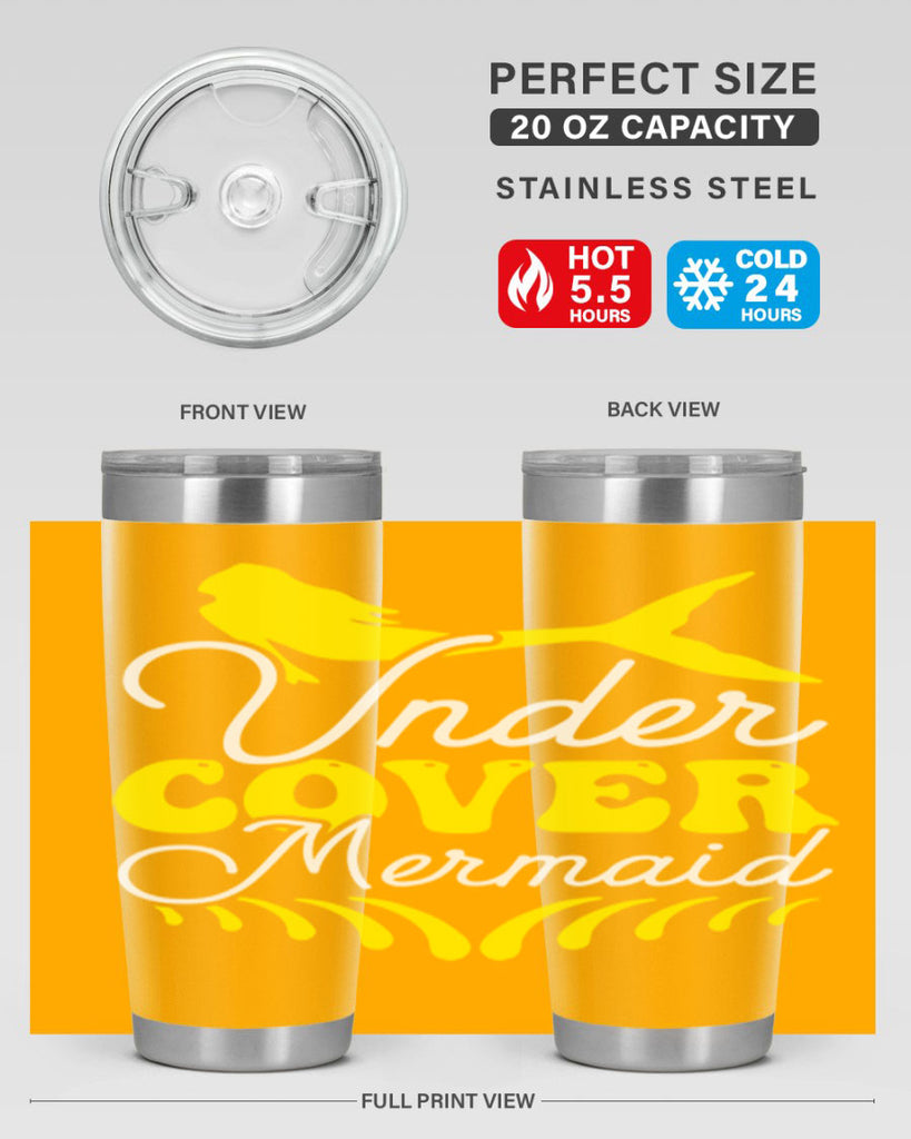 Under Cover Mermaid 637#- mermaid- Tumbler