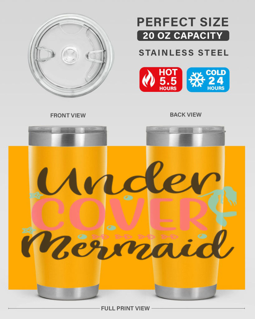 Undercover Mermaid 656#- mermaid- Tumbler