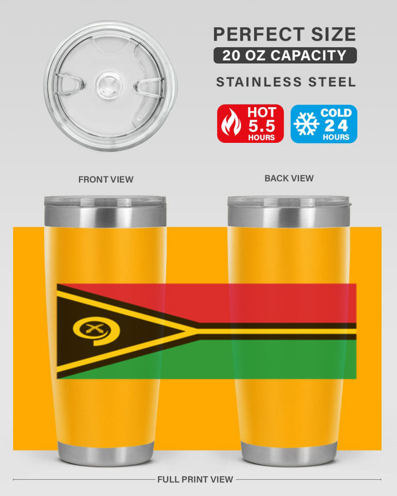 Vanuatu 7#- world flags- Tumbler