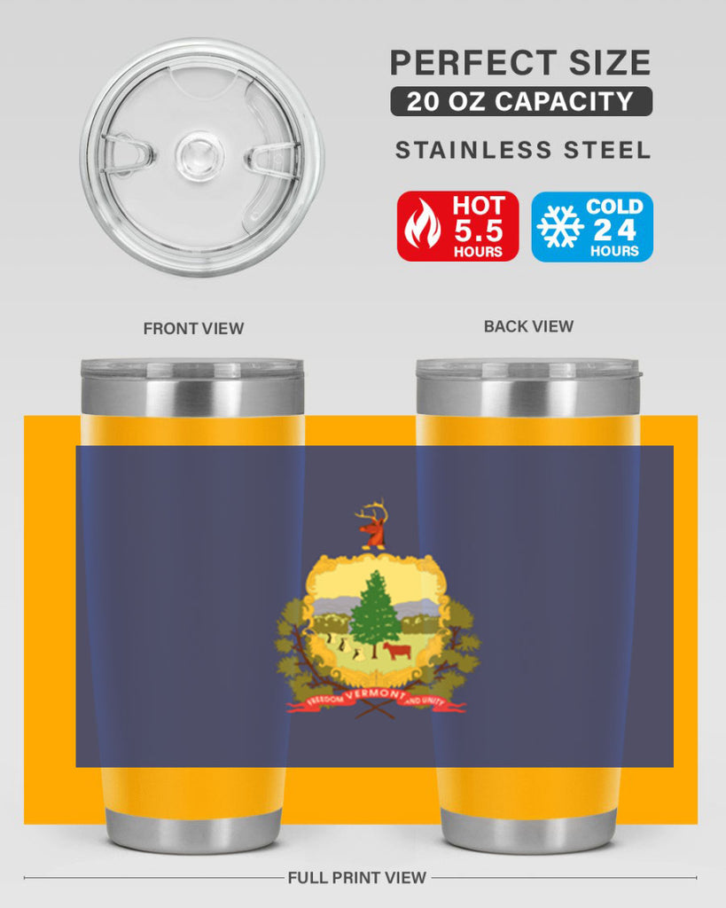 Vermont 7#- Us Flags- Tumbler