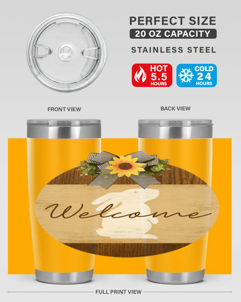 Welcome Bunny Mockup568#- spring- Tumbler