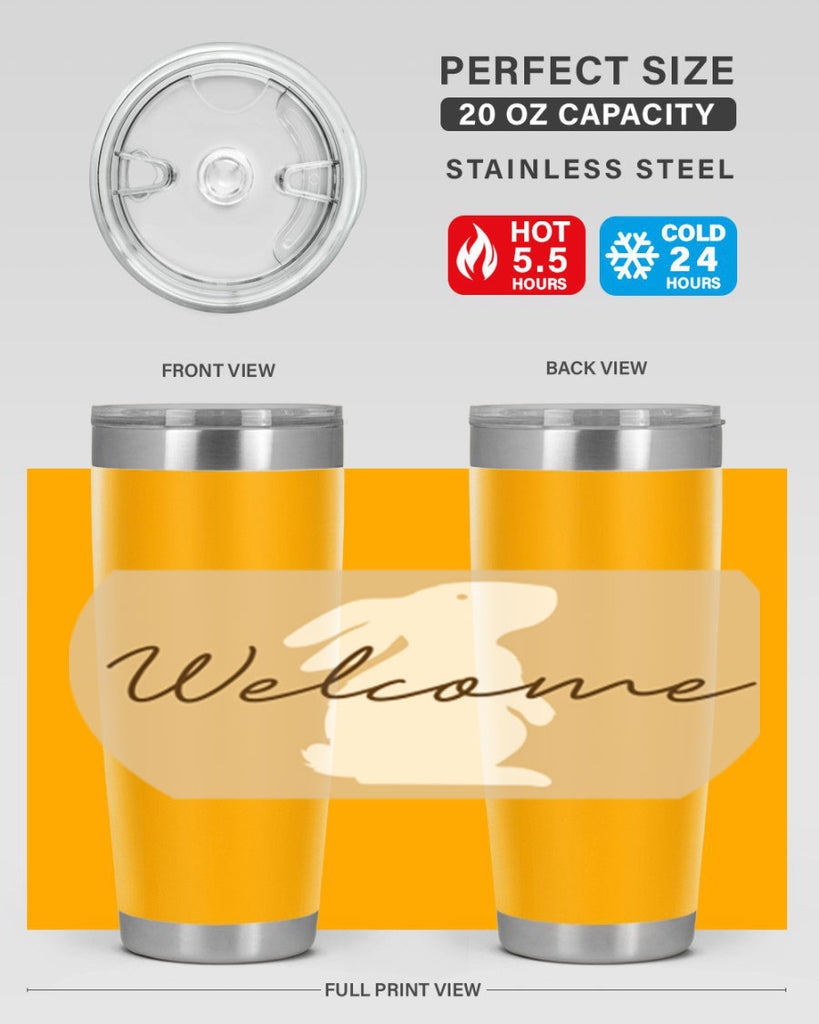 Welcome Bunny569#- spring- Tumbler