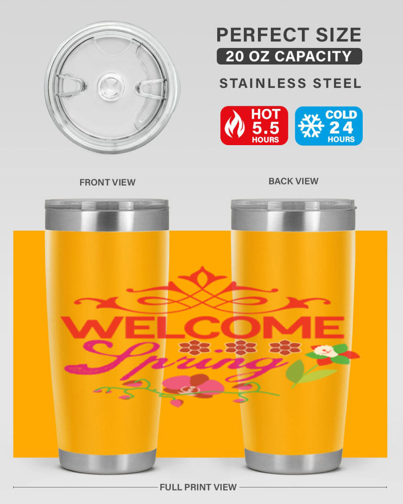 Welcome Spring 580#- spring- Tumbler