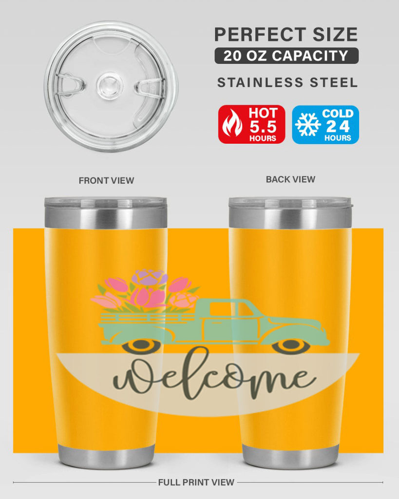 Welcome spring truck579#- spring- Tumbler