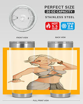 White hair girl wearing summer outfit 40#- anime- Tumbler
