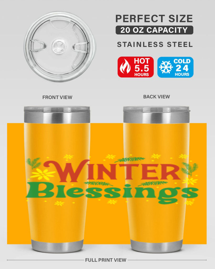 Winter Blessings 548#- winter- Tumbler