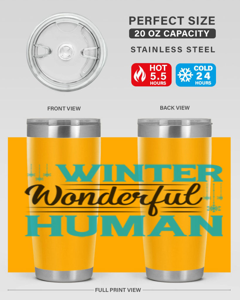 Winter Wonderful Time 569#- winter- Tumbler