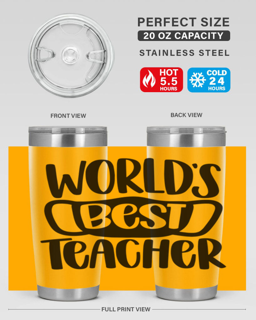 Worlds Best Teacher Style 27#- teacher- tumbler