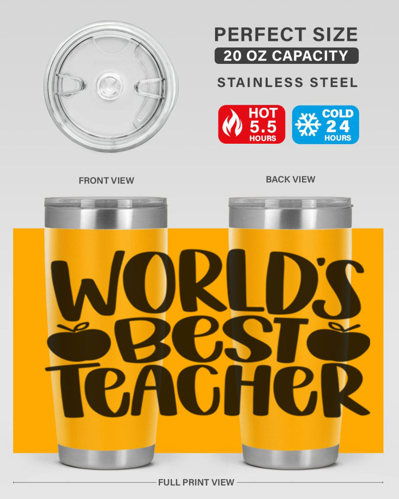 Worlds Best Teacher Style 28#- teacher- tumbler