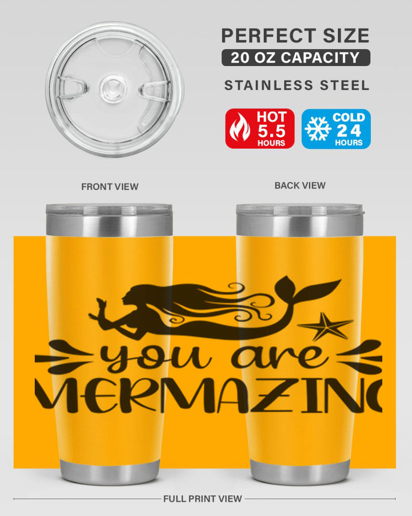 You are mermazing 687#- mermaid- Tumbler