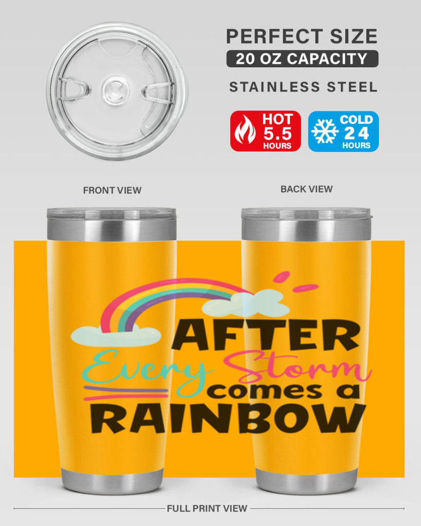 after every storm comes a rainbow Style 291#- baby- tumbler