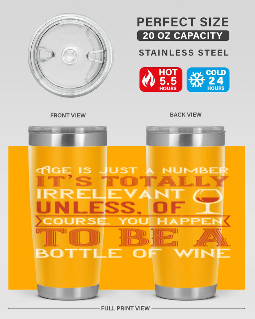 age is just a number its totaly 92#- wine- Tumbler