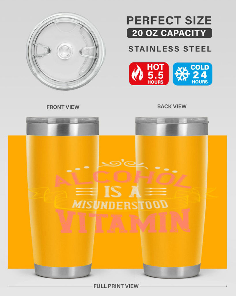 alcohol is a misunderstood vitamin 50#- cooking- Tumbler
