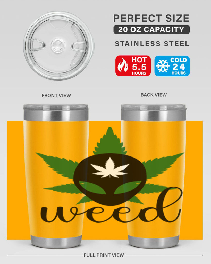 alien weed 12#- marijuana- Tumbler