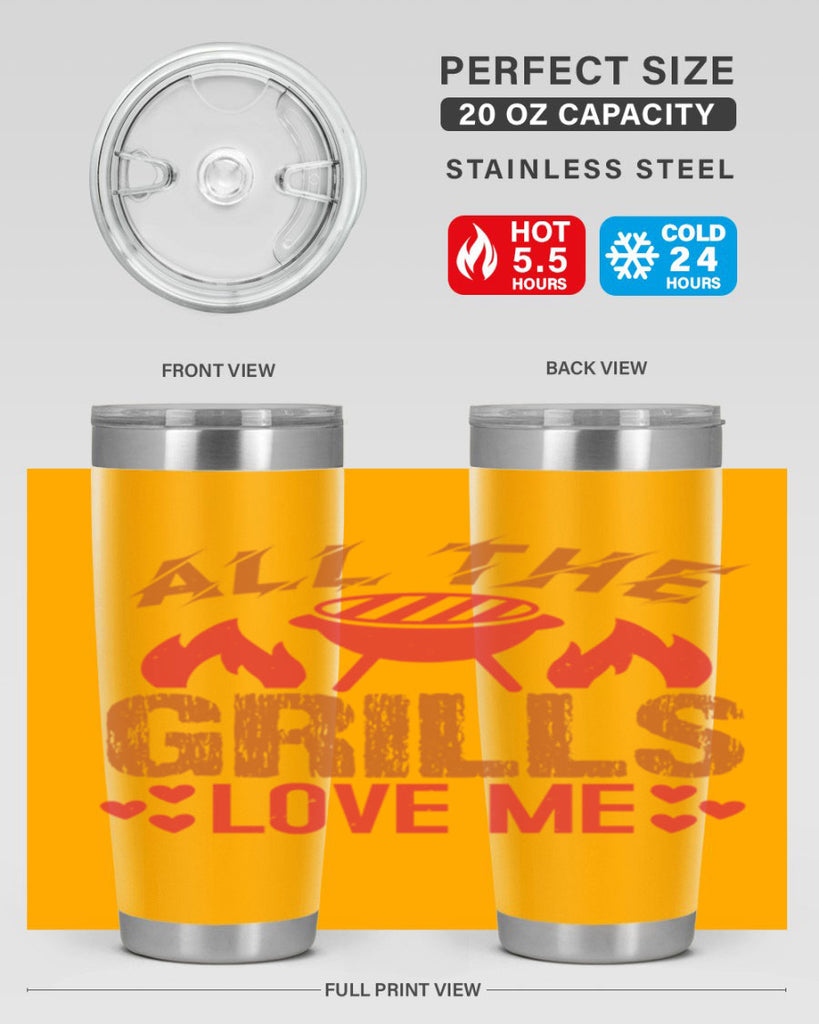 all the grills love me 50#- bbq- Tumbler