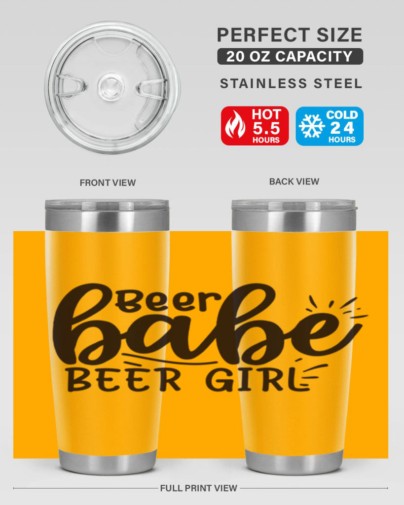 beer babe beer girl 136#- beer- Tumbler