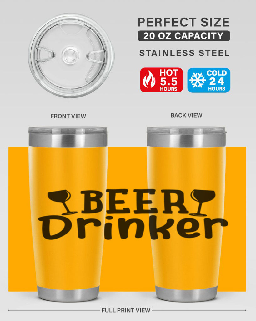 beer drinker 133#- beer- Tumbler