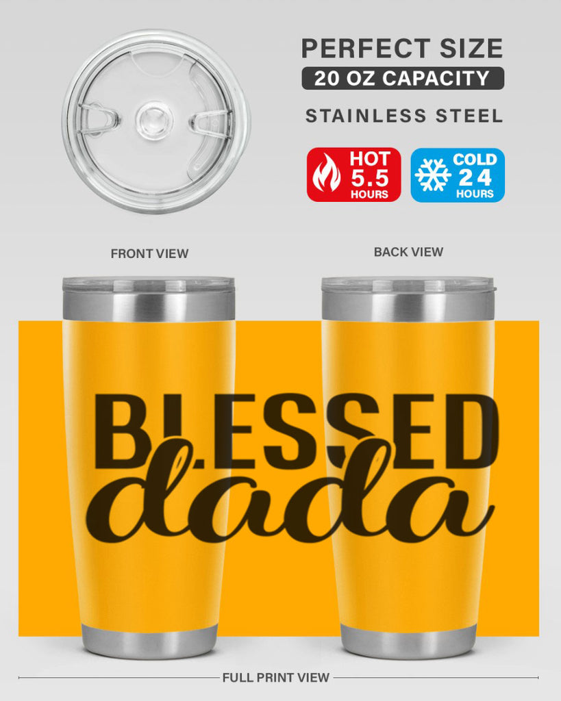 blessed dada 34#- dad- Tumbler