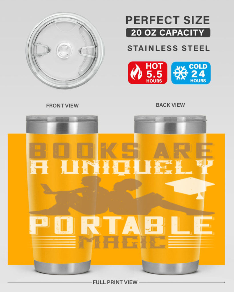 books are a uniquely portable magic 74#- reading- Tumbler