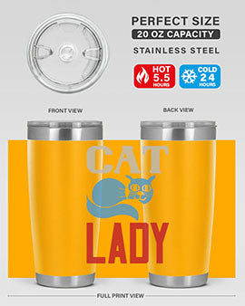 cat lady Style 31#- cat- Tumbler