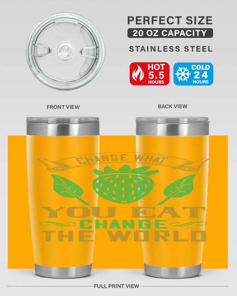 change what you eat change the world 146#- vegan- Tumbler