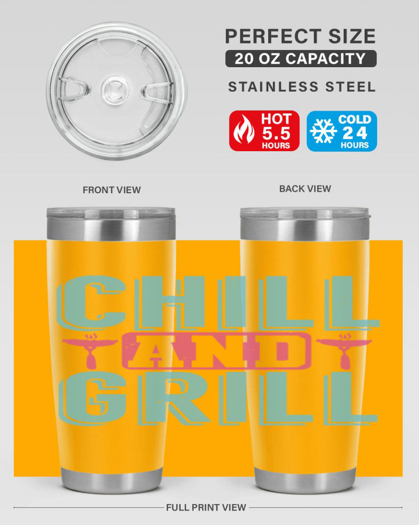 chill and grill 49#- bbq- Tumbler